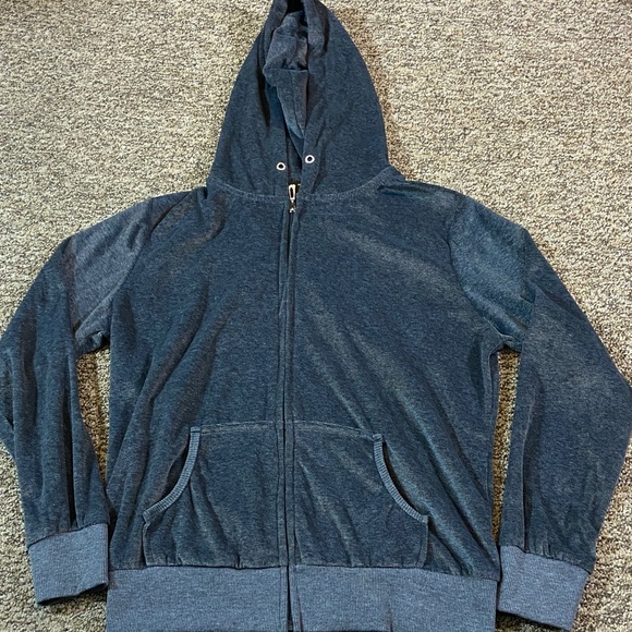 Tracksuit Dark Gray Zip-Up Hoodie with Pockets Size M - Picture 1 of 7